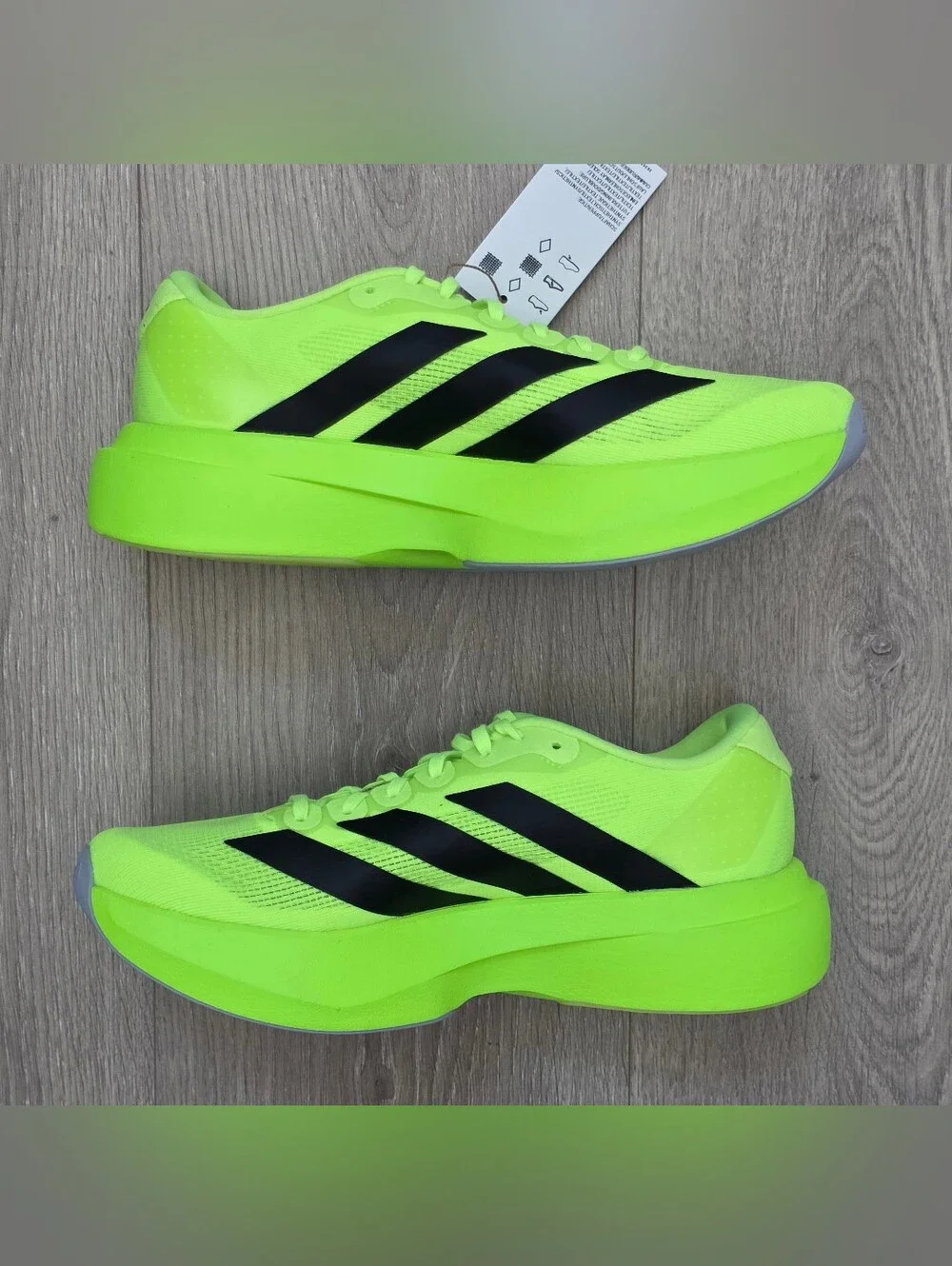 adidas Adizero EVO SL Road Running Shoes Lime JR5839 Women's Sizes NWT MSRP $150